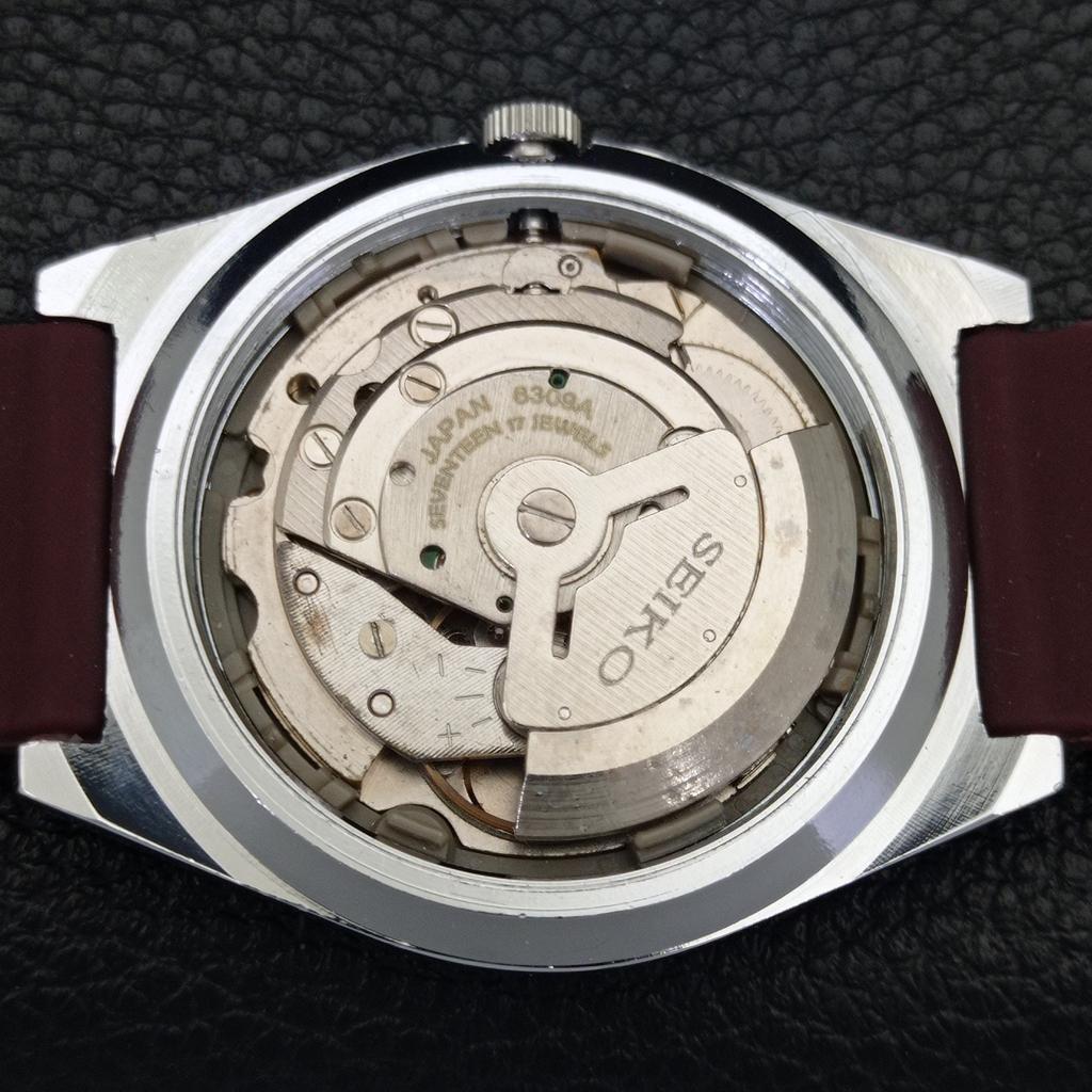 VINTAGE REFURBISHED SEIKO 5 AUTOMATIC 6309A JAPAN MENS RED DIAL WATCH A441364-5