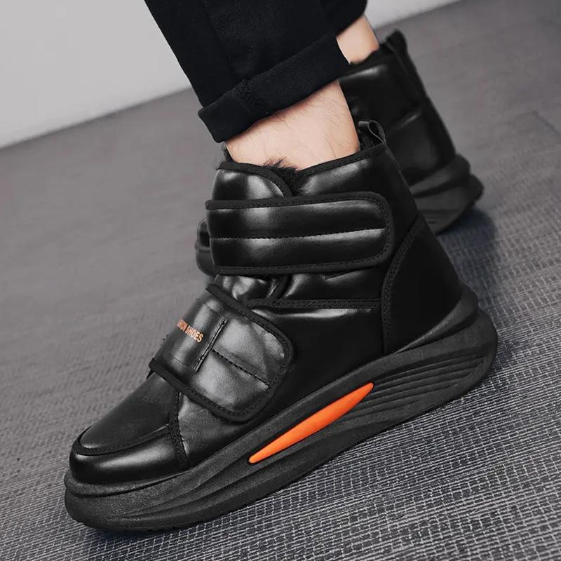 Модные мужские ботинки из бархата — фото 6