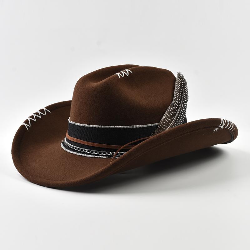 Original Design Vintage Western Cowboy Hat for Men Women Handmade Gentleman Cowgirl Jazz Hats Sombrero Hombre