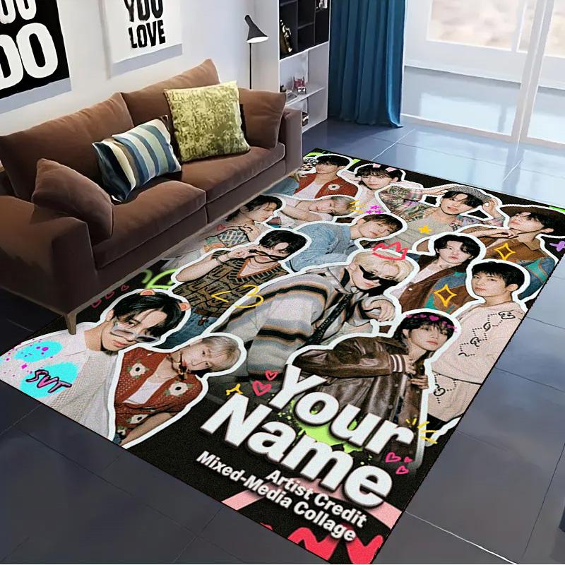 Name Custom Seventeen Carpet Rug for Living Room Bedroom Home Sofa Decoration,Kids play Non-slip Floor Mat