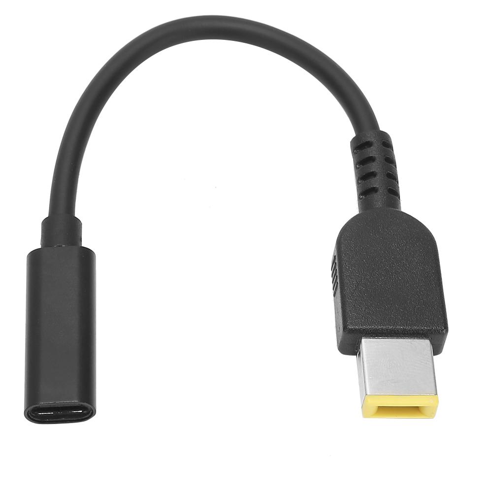 TypeC Female To DC Adapter for Lenovo Power Line Square Port 11 X 5.0mm Male Cable 17cm