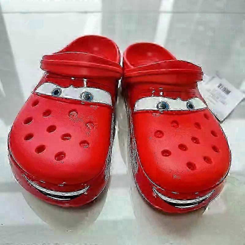 Nové McQueens Pixar Kreslené Pevné Nepromokavé Pantofle Sandály Ležérní Prodyšné Kotníkové Eva Dospělé Boty Dárky_siasd