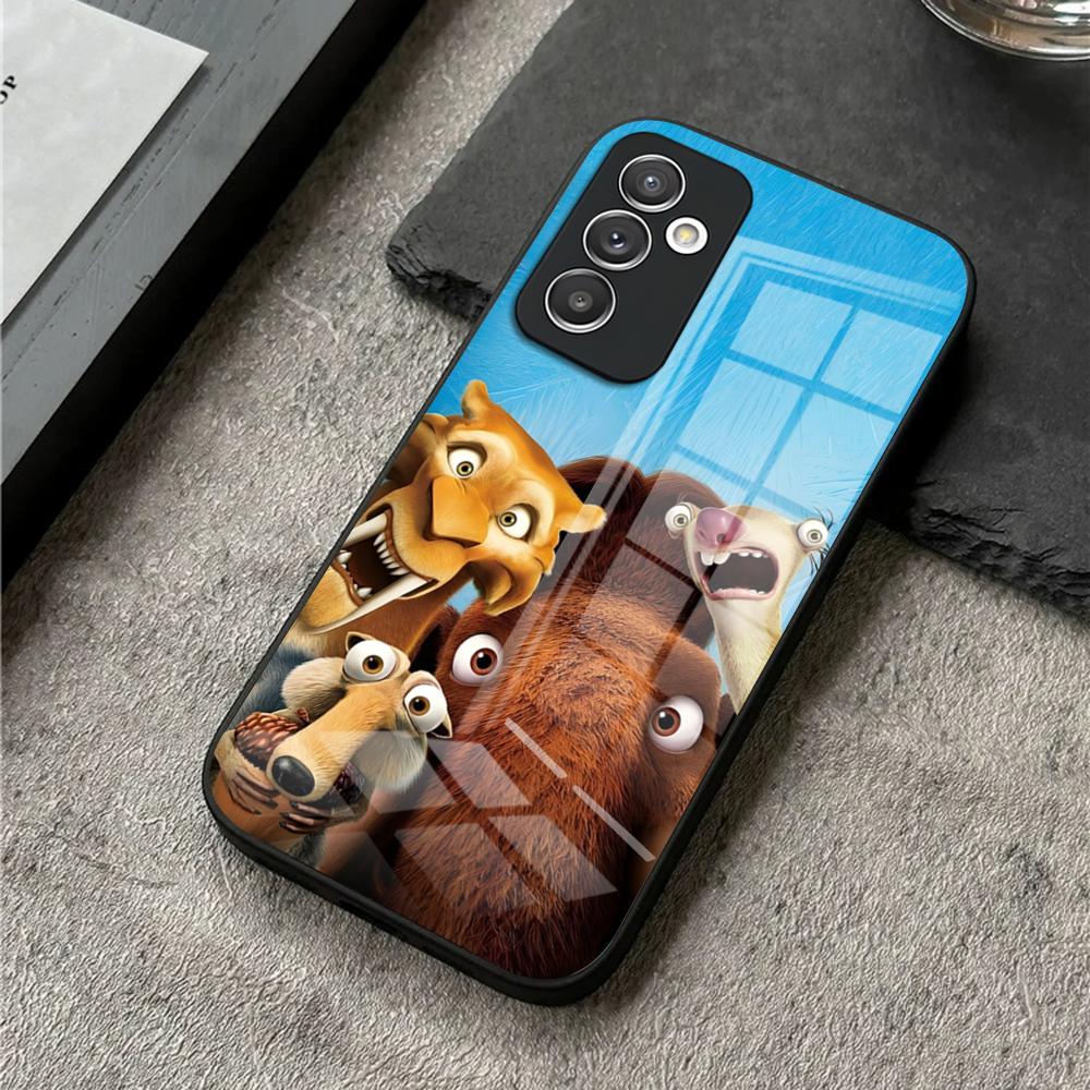 

Ice Age Funny Cute Scrat Sid Phone Case For S24 Ultra Samsung S23 S22 S20 Fe S21 Plus Galaxy A54 A34 A24 A53 A16 Glass Cover Samsung s23plus