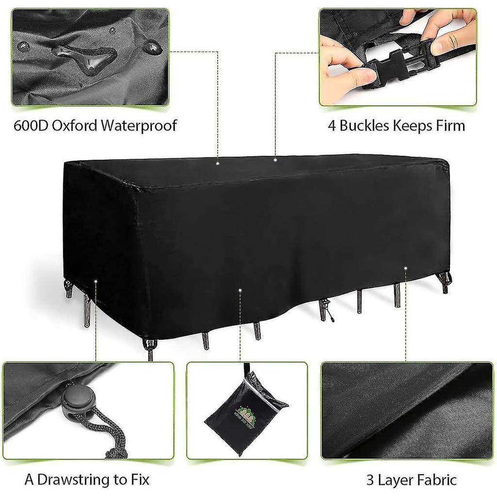 180cm x 120cm x 74cm  Protective Cover Furniture Cover Garden Furniture Cover Outdoor Table Cover Waterproof Oxford Tarpau