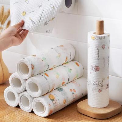 Disposable Cleaning Cloths Reusable Non-Woven Household Kitchen Lazy Rags Non-stick Oil Wipes Cloth Washing Dishcloths Towels