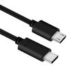 Durable PVC UsbC TypeC to Micro USB Data Cable for Galaxy-S7/-S6, HTC-One and More - 0.5m 1m 1.5m (Black )