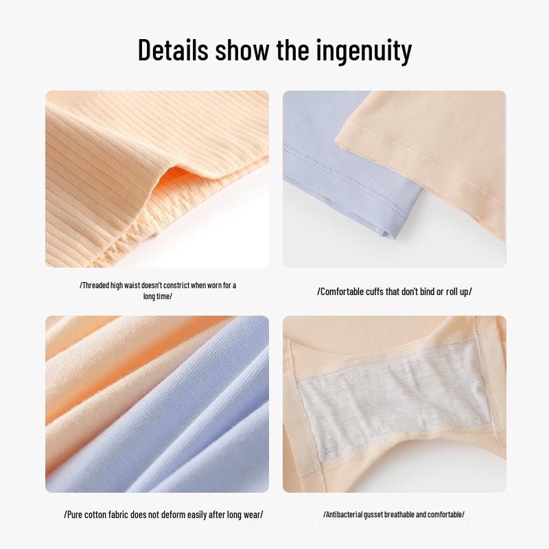 Women's Seamless Cotton Safety Pants - Anti-Exposure, Slimming Leggings, Plus Size