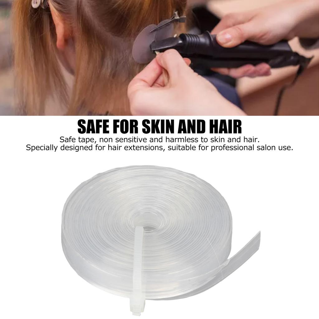 Hair System Tape Roll 0.8mm Wide Strong Adhesion Hair Extension Tape Roll for Hair Salons White