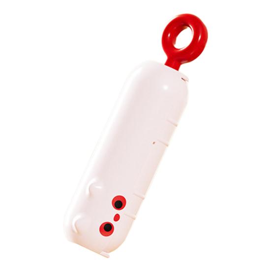 2-in-1 Lint Roller Cat Shape Portable Lint Remover with Hanging Ring Washable Reusable Sticky Roller Fabric Shaver