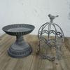 Metal Candle Holder Iron Bird Cage Candlestick Ornament Candlelight Dinner Wedding Decoration Candle Holder Accessories