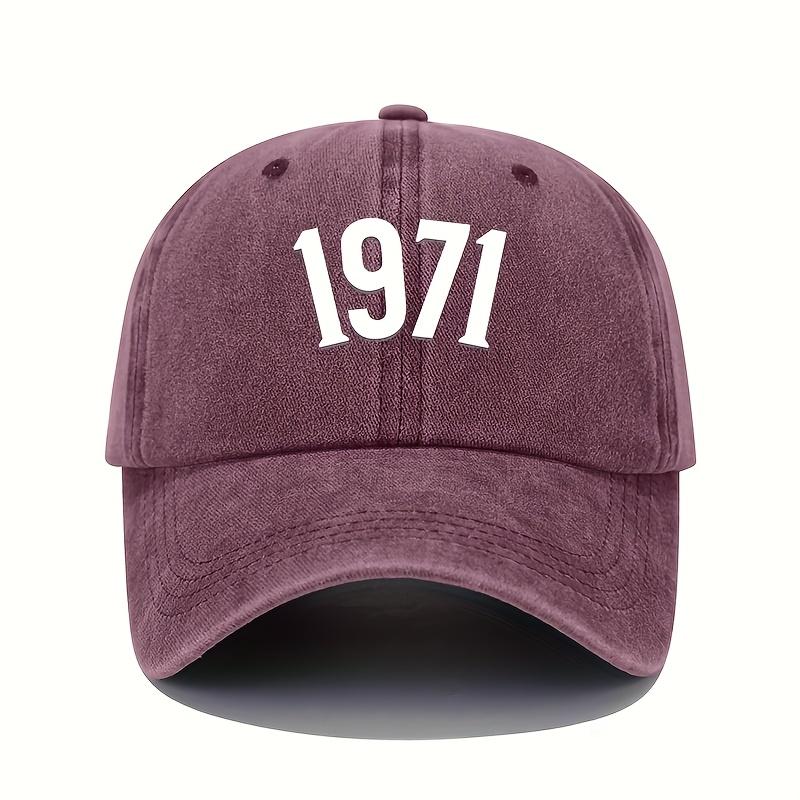 1971 Printed Baseball Cap Retro Lightweight Washable Cap Adjustable Men's and Women's Sunscreen Hats