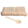 100Pcs Disposable Wooden Spoon Mini Ice Cream  Party Tableware Kitchen Safe New Wood Western Dessert Scoop Wedding tiny