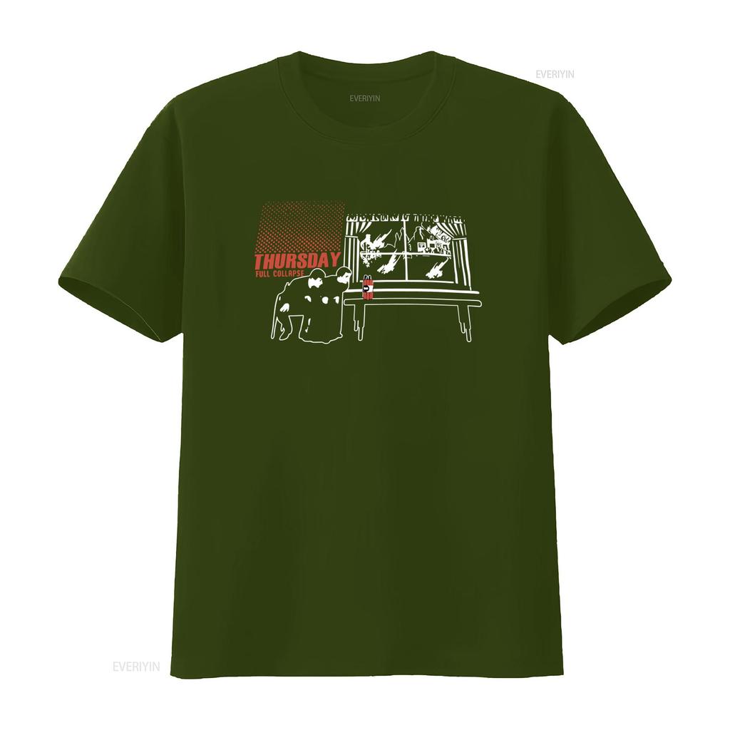 Czwartek Koszulka Zespołu Hardcore Full Collapse Wznowiona Bawełniana Streetwear vintage Prana Oddychająca Lekko Wygodna Stylowa