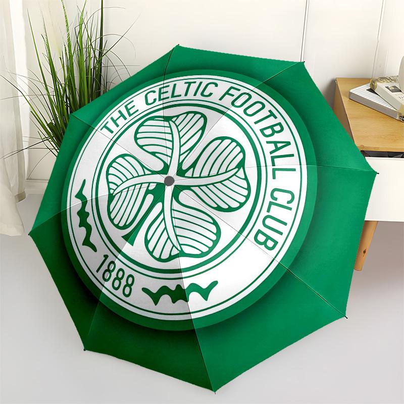

Celtic Football Club, Shamrock Automatic Opening and Closing, 8 rib Structure Portable Umbrella, Suitable for Men and Women in All Seasons