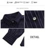 Women's Striped Chiffon Shirt - 2022 Spring/Autumn Niche Design, Light, Professional Style