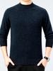 Herren Business Casual dicker Kaschmirpullover - Neuer Stil, Halbhoher Rundhalsausschnitt, 100% Reines Kaschmir, Hochwertige Basisschicht