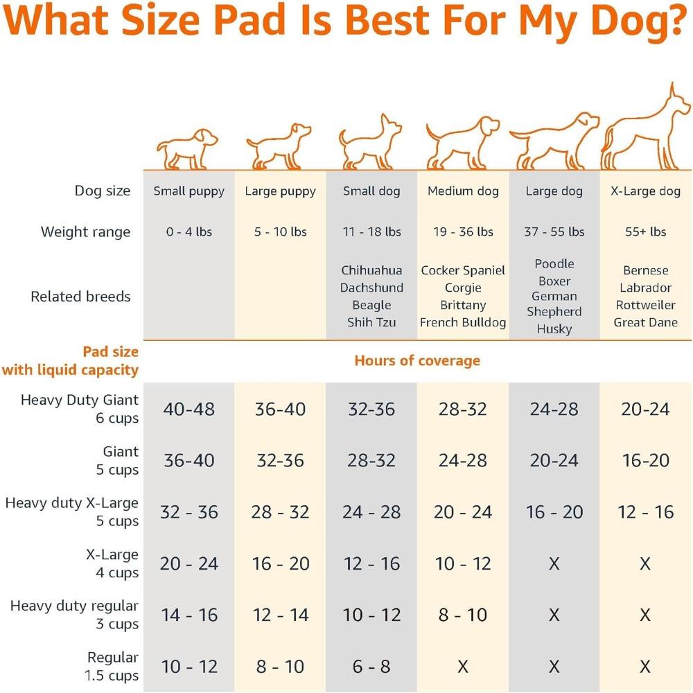 Dog and Puppy Pee Pads, 5-Layer Leak-Proof Super Absorbent, Quick-Dry Surface, Potty Training, Regular (22x22"), 100 Count, Blue & White