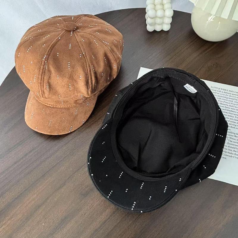 New fashion creative hot diamond satin bright silk breathable baseball cap outdoor travel breathable face small sun hat