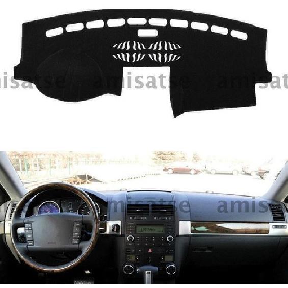 For Touareg 2004-2010 1pc Black Dashmat Dashboard Mat Cover Anti-Sun