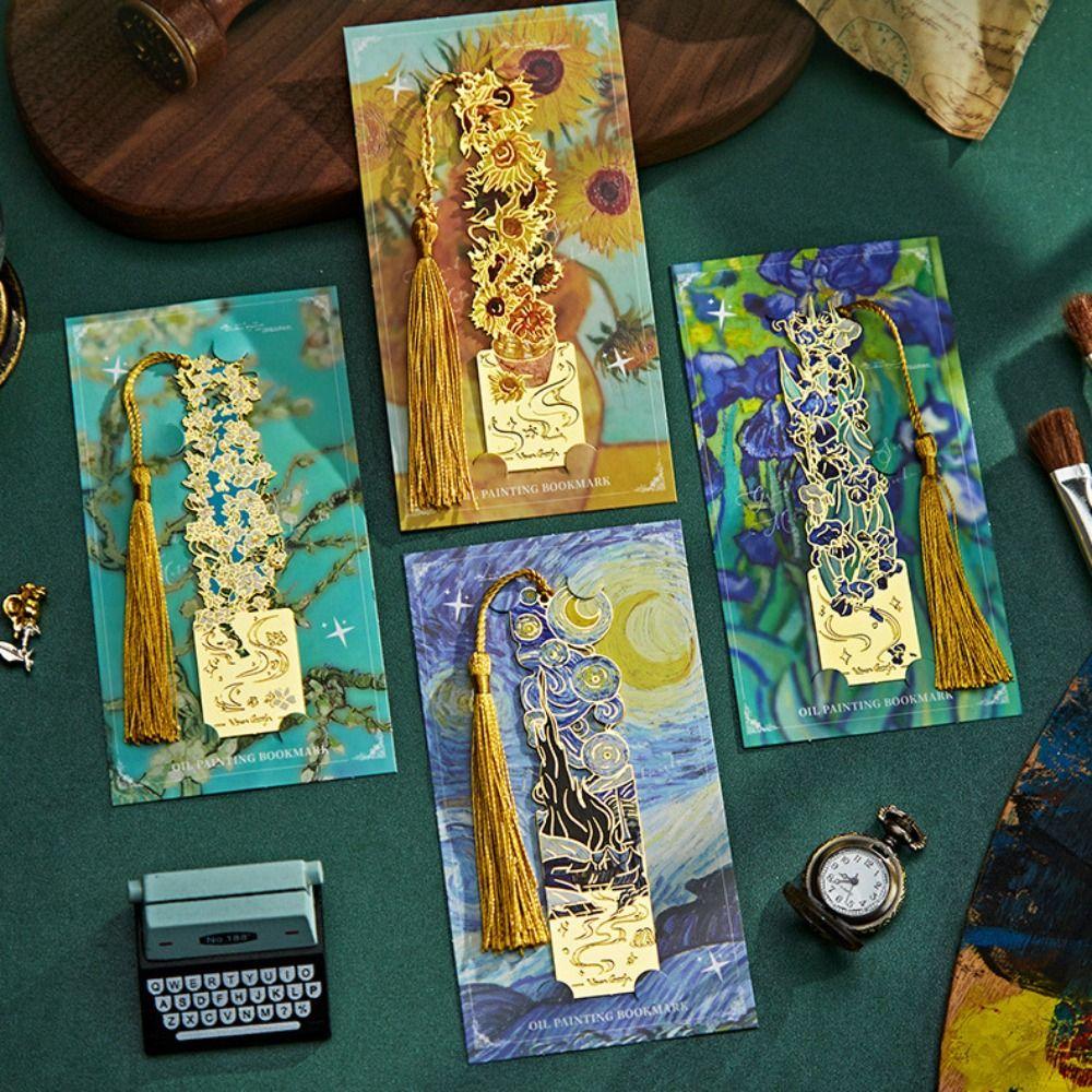 with Tassel Metal Hollow Bookmark Exquisite Reading Stationery Book Lovers