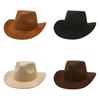 French Style Cowboy Hat With Feather Embellishments For Sun Protection And Travel