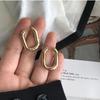 2025 Fashion Gold Color Geometric U-Shape Hoop Earrings for Women Men Punk Hip-Hop Metal Round Earring Party Jewelry Wholesale