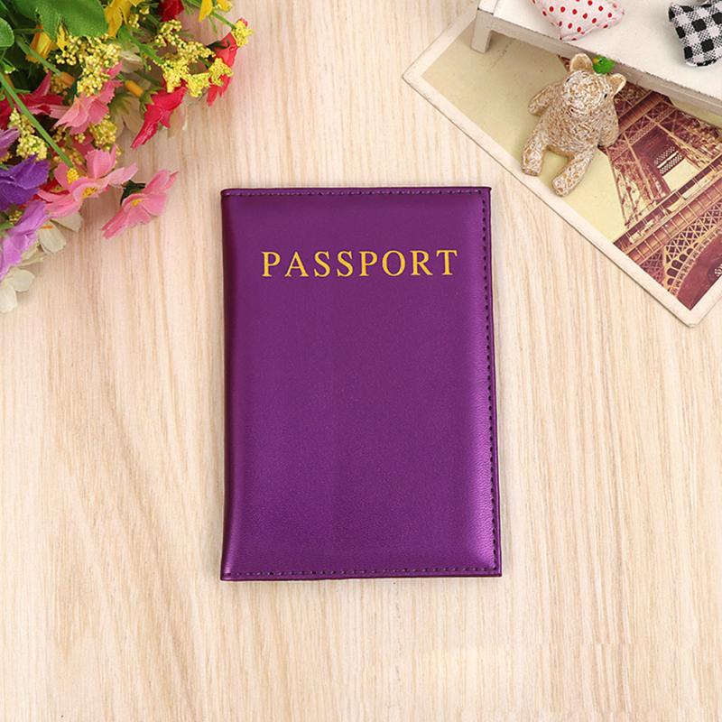 Universal Fashion Passport Holder Pu Leather Travel Id Credit Card Passport Cover Travel Wallet