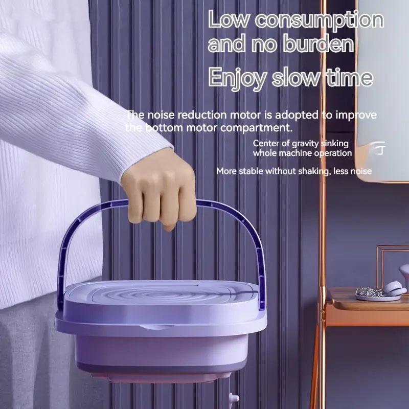 Portable Mini Washing Machine Spin Dryer Quickly Wash and Dry Light Clothing, Baby Clothes and Underwear, Socks, Underwear, Bras, Etc.
