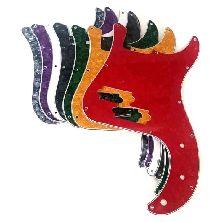 11 Hole Bass Pickguard 3 Ply Scratch Plate Reolacement Electric Bass Pick Guard Scratch Plate Bass Replacement Parts