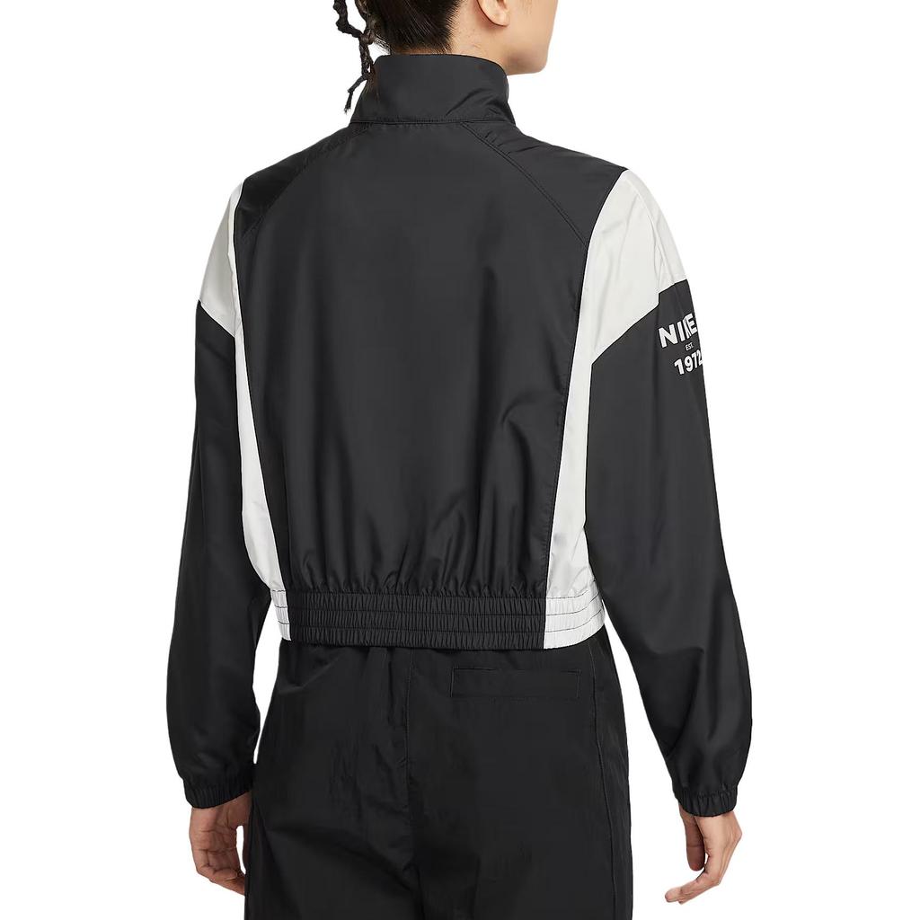 Nike Sportswear Logo Woven Lightweight Oversized Long Sleeve Jacket Women jackets IH8479010