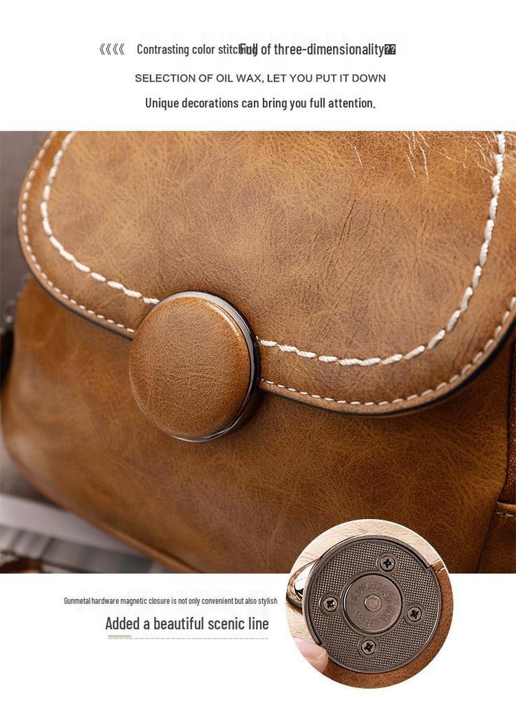 2025 Summer Retro European & American Crossbody Single-Shoulder Women's Backpack