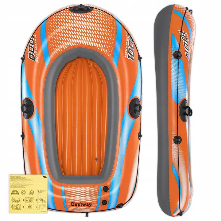 Ponton Kondor 1000 Bestway 61135 Mocna Dmuchana Łódka Do 80 Kg 162 X 96 Cm