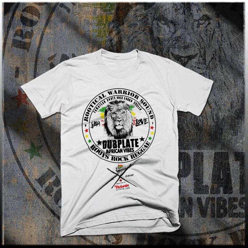 

Roots reggae t-shirt jah rastafari haile selassie I Rasta lion reggae flag tee S