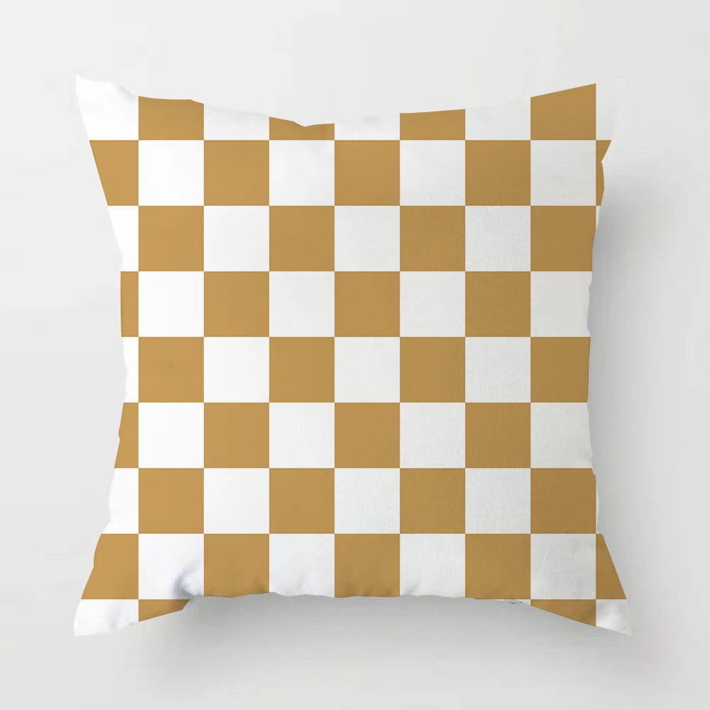Sofa Throw Pillow Set Checkerboard Backrest Black and White Living Room Bedroom Home Throw Pillow Cushion Set Home Decoration
