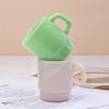 Stackable Colored Heavy Glass Mug Cup 230ml 8oz Heat Resistant White Pink Green Blue Skin Coffee Mug Tea Juice Water Cup 1 Piece