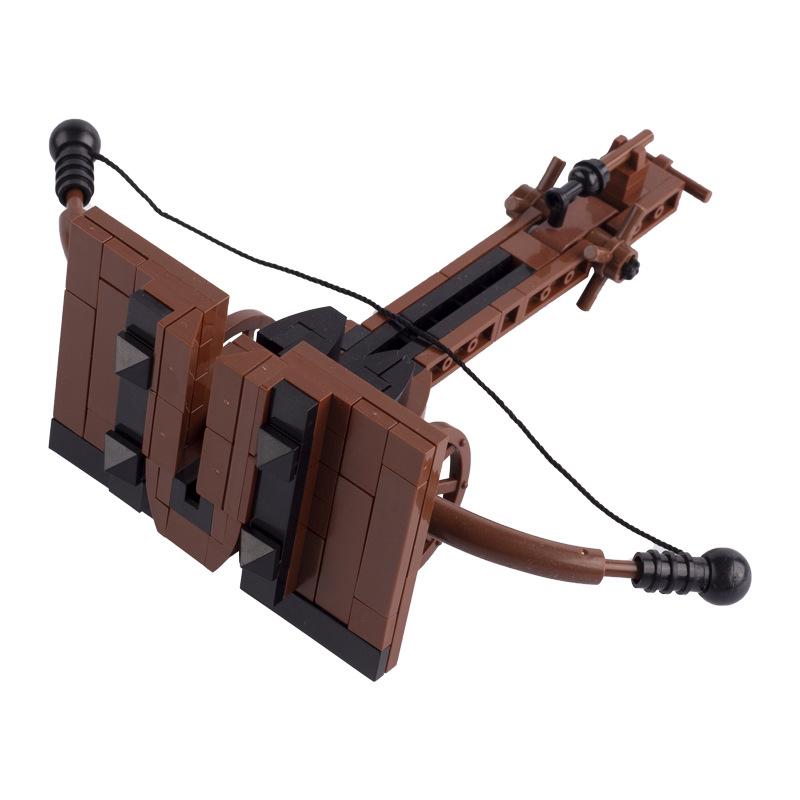 Medieval Military Scene Siege Hammer Arrow Tower Sentry Man Roman Soldier Small Particle Building Block Toy