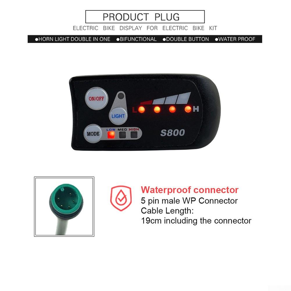 LED-S800 Display Display Screen Display Electric Bicycle 36/48V
