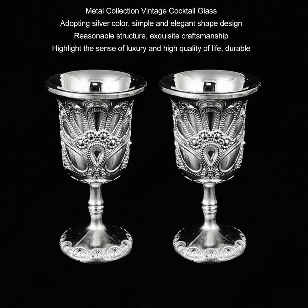 2 Stück Leicht Luxuriös Retro Weinglas Exquisites Kelchglas Pimp Cup Für Hausbar