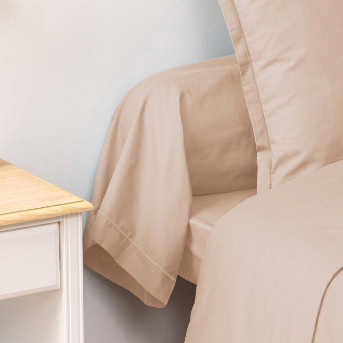 Taie de traversin - Horizon Lin - 100% coton - 85 x 185 cm - Couleur beige