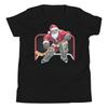 Santa Ice Hockey Goalie Christmas Xmas Costume Men Boys Youth T-Shirt