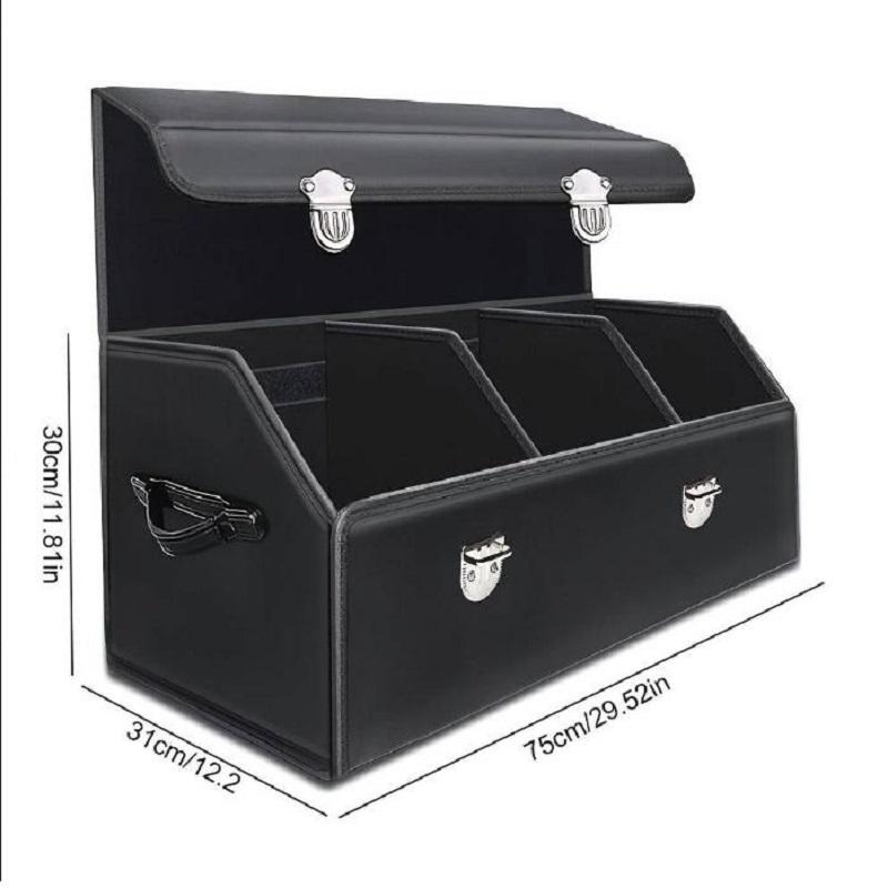 Auto Multiues Tools Storage Box Large Capacity Folding Auto Organizer Box Car Trunk Organizer Box for SUV Cars Stowing Tidying