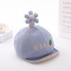 Cute Cotton Baby Baseball Cap Soft Brim Flower Design Spring Autumn Unisex Infant Toddler Sun Hat For Boys And Girls