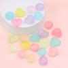 6Pcs Acrylic Frosted Beads Peach Heart Diamond Beads For DIY Necklace Bracelet Earrings Jewelry Making Craft Accessories