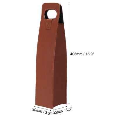 1/2pcs Wine Gift Bag Wine Bag Reusable Leather Wine Tote Carrier Wine Bottles Portable Champagne Gift Bags for Party Wedding