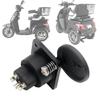 Female Plug Socket Mobility Scooter Panel Mount Port Easy Installation 3 Pin Socket Connector with Protective Cover