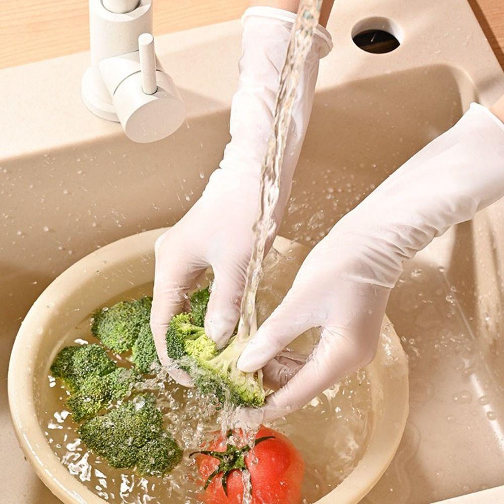 30Pcs Waterproof Nitrile Gloves Food Grade Kitchen Disposable Gloves Gardening Work