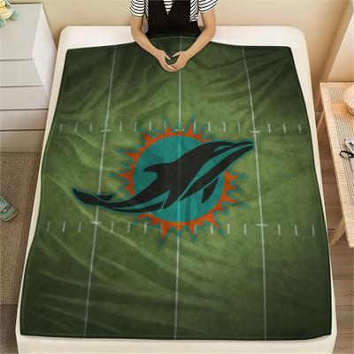 Miami Dolphins2 Flannel Blanket, High Quality Comfortable for All Seasons, Home Decor, Warmth and Comfort