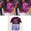 Elephant Print T Shirt For Women With Polyester Fabric Summer Casual Short Sleeve Top For Teen Girls