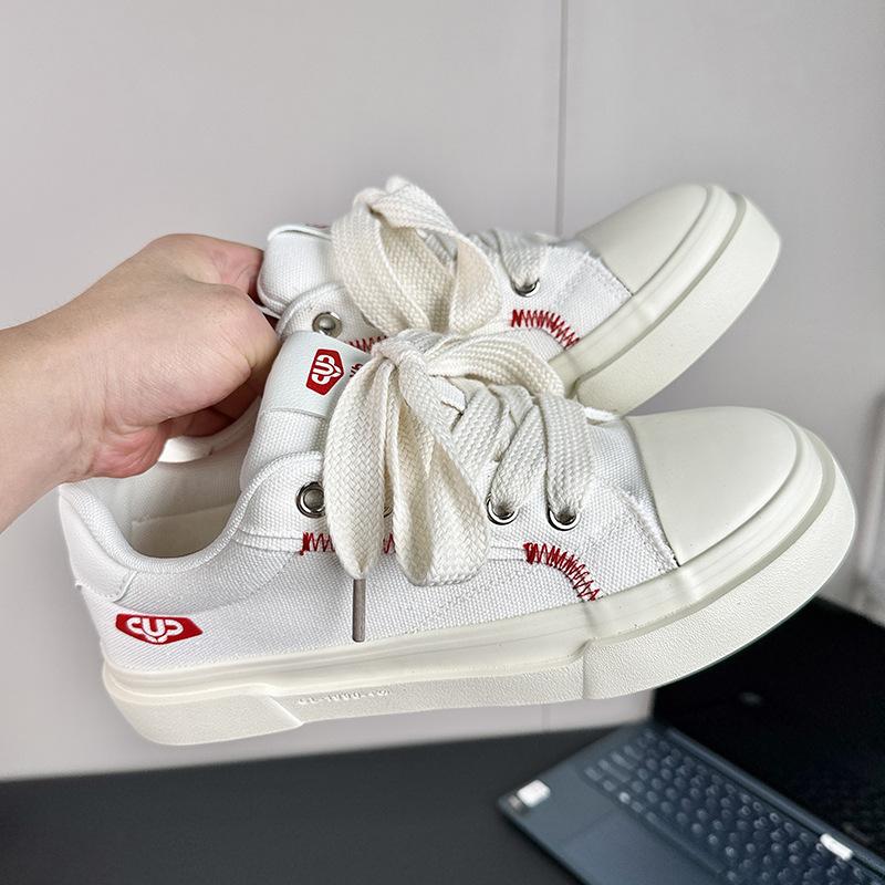 

Popular retro niche boys board shoes platform student tide shoes 2025 autumn new men s shoes canvas shoes 44