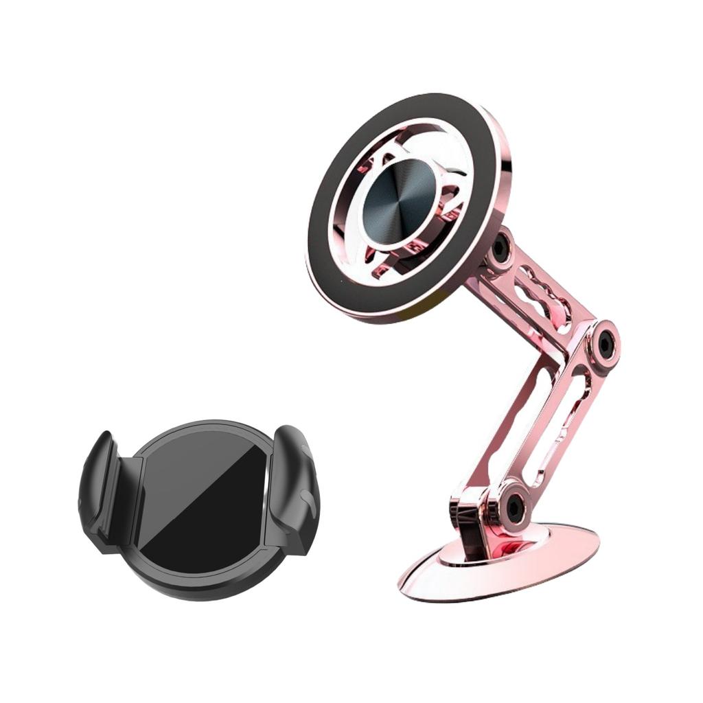 720 Rotate Metal Magnetic Car Phone Holder Foldable Magsafe Phone Stand Air Vent Magnet Mount GPS Support For All Phones